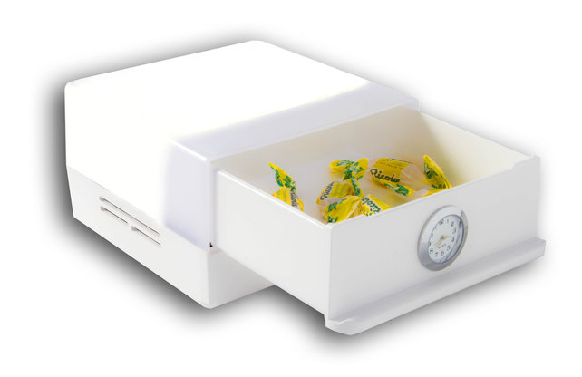 SHABLED Shabbos-Lampe, LED-Uhr aus Edelstahl