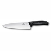 Victorinox Fibrox Couteau à Découper Extra Large - Swiss Classic - Noir - Lame 20 cm