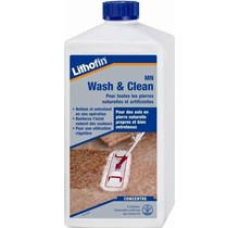 Lithofin Wash & Clean 1L - Produit nettoyant efficace pour les surfaces en pierre naturelle