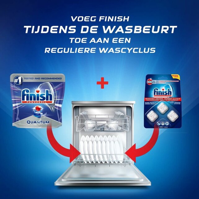 Finish Machinereiniger - Tijdens de Wasbeurt - 3 Tabletten