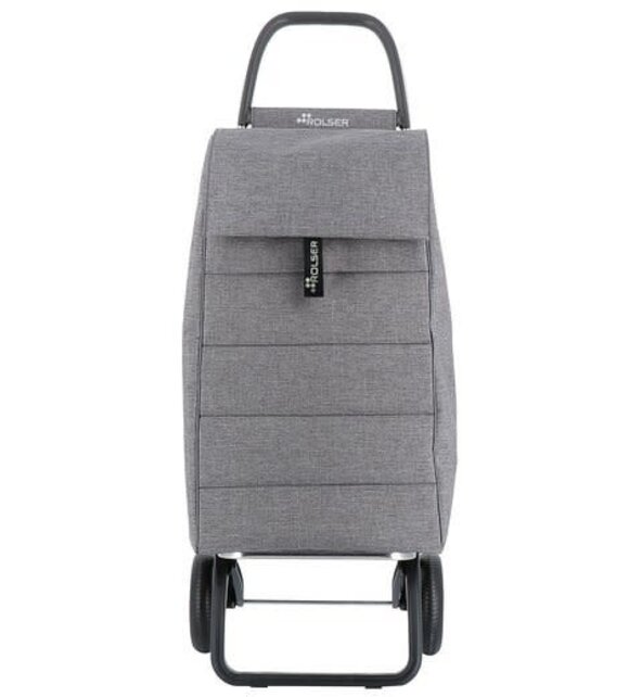 Rolser Jolie Tweed Einkaufstrolley mit 2 Rädern, Grau
