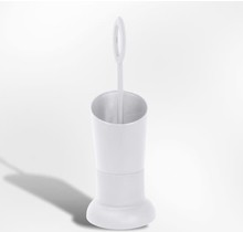 Koala Toilet Set Design Plast.Holder+Brush White