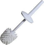 Set de Toilette Koala Support Plastique Blanc + Brosse - Polypropylène