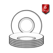 LAV Glass Ronde Doorzichtig Theeborden - 6 St. Ø11.5cm