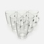 Lav Glas-Teetassen-Set mit Henkel, transparente Kaffeetassen, 6er-Set