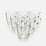 Lav Glass Tea Cups Set with Handle, Clear Coffee Mugs Set of 6