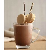 Lav Glas-Teetassen-Set mit Henkel, transparente Kaffeetassen, 6er-Set