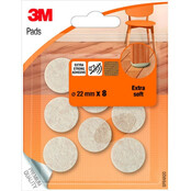 3M Voltglijders Gemaakt Van Extra Zachte Wol Beige 22mm P8