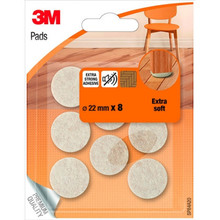 3M  Viltglijders Gemaakt Van Extra Zachte Wol Beige 22mm P8