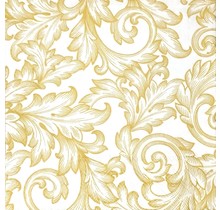 Ambiente Servietten Barock Gold/Weiß