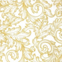 Ambiente Servietten Barock Gold/Weiß