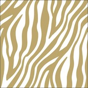 Ambiente Napkins Zebra Stripes Gold