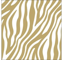 Ambiente Servietten Zebrastreifen Gold