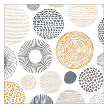 Serviettes Ambiente Cercles textures