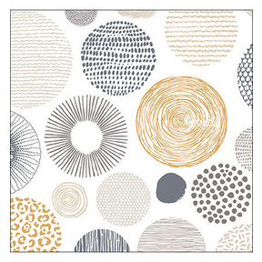 Ambiente Napkins Circles textures
