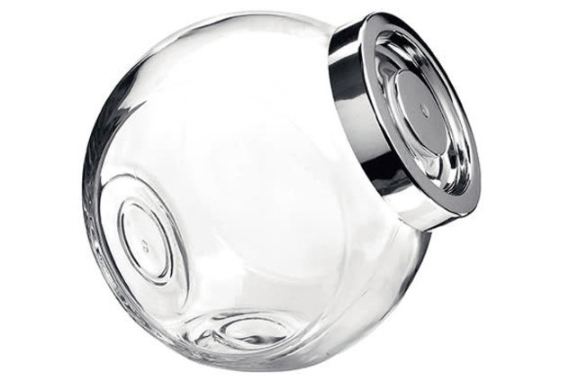 Bormioli Pandora Candy Pot Transp. Silver Lid