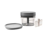 Cosy &Trendy Fresco Multi Chopper Grey 0,9l D11,5 X12,7cm With Whisk And Lid On The Go