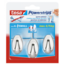 Tesa Tesa Powerstrips Hooks Oval Chrome Zilver P3