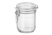 Bormioli Round Glass Jar Airtight lock Storage Container 50 cl