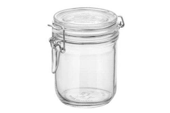 Bormioli Round Glass Jar Airtight lock Storage Container 50 cl