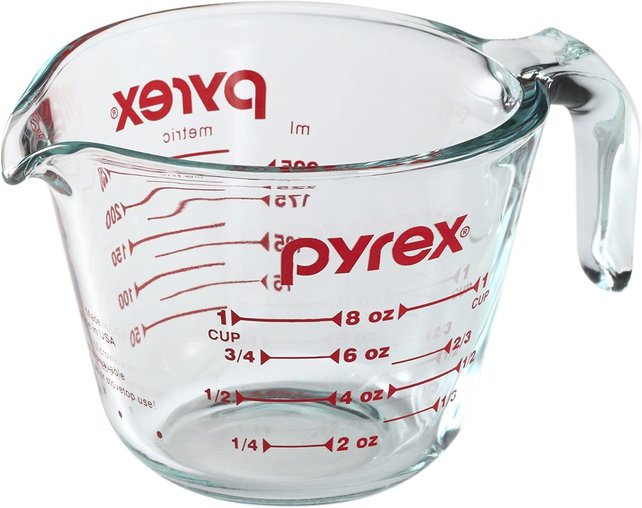 Pyrex Prepware 1 Beker - Glas Maatbeker - Helder