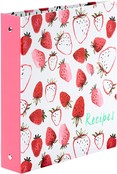Livre de recettes de page de poche Champ de fraises