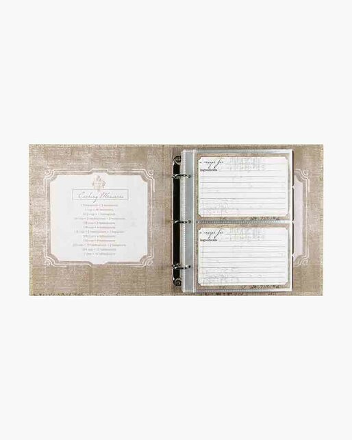 Pocket Page Recipe Book Perfect Setting