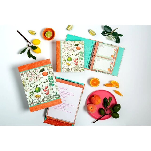 C.R. Gibson Pocket Page Recipe Book - Fruit Fusion - 23cm x 25cm