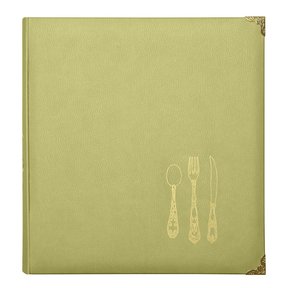 Livre de recettes en simili cuir C.R. Gibson 28x30cm