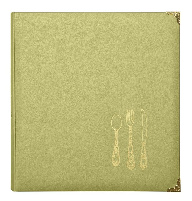 Livre de recettes en simili cuir C.R. Gibson 28x30cm