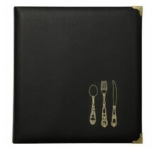 C.R. Gibson Faux Leather Recipe Book 28x30cm