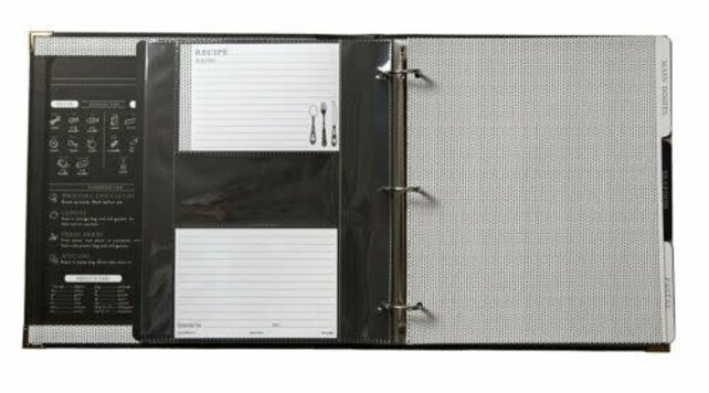 C.R. Gibson Faux Leren Receptenboek 28x30cm