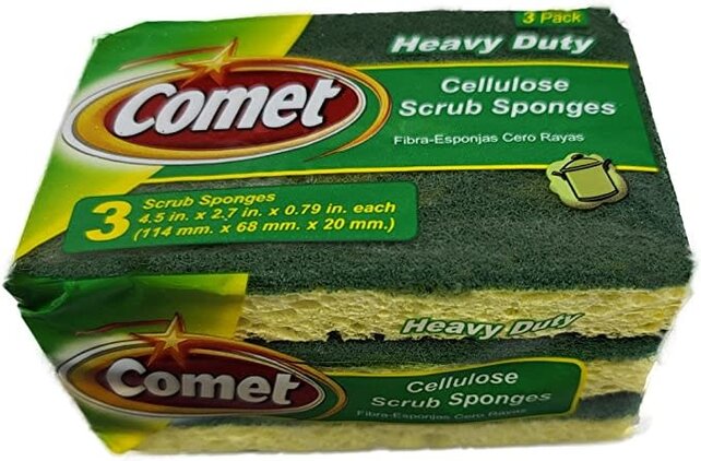 Comet 3 Cellulose Scrub Sponges