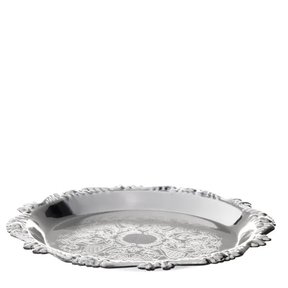 A&M Set of 6 Silver Plated Trays for Kiddush Cup 4"