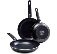 Greenpan Cambridge Black 3-teiliges Set – ø 20, 24 und 28 cm – Keramik-Antihaftbeschichtung