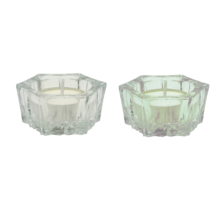 Photophore Cristal Verre 2pcs