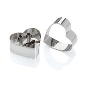 Cookie Cutter Heart Smile Shape - Set Of 2