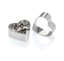 Cookie Cutter Heart Smile Shape - Set Of 2