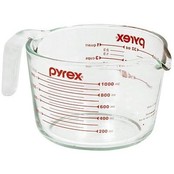 Pyrex Prepware Tasse à mesurer 1 L – Transparent avec mesures rouges – 1 L (4 tasses)