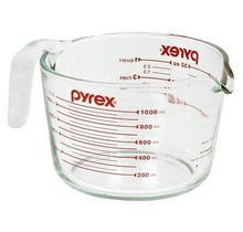 Pyrex Prepware 1L Messbecher – Transparent mit roten Maßen – 1L (4 Tassen)