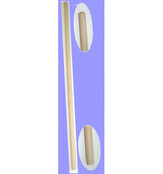 Manche à Balai Bois Blanc 1,4m Ø23,5mm`