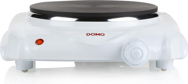 Domo Einzel-Elektrokochfeld – Weiß 1500 W