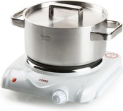 Domo Single Electric Hob - White 1500W