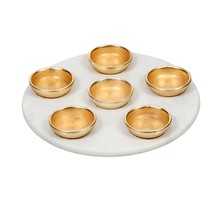 Marble Seder Plate - Kaareh 30cm