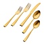 Godinger Godinger Flagstaff Matte Gold Stainless Steel 20 Piece Flatware Set, Service For 4