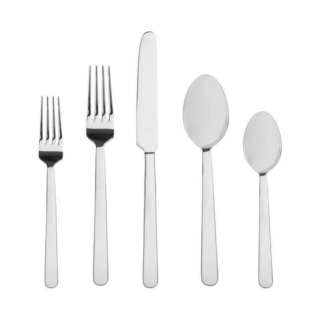 Godinger Lola Mirrored SS 20 Piece Flatware Set, Service For 4