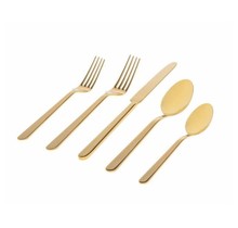 Godinger Atlas Mirror Gold Stainless Steel 20 Piece Flatware Set, Service For 4