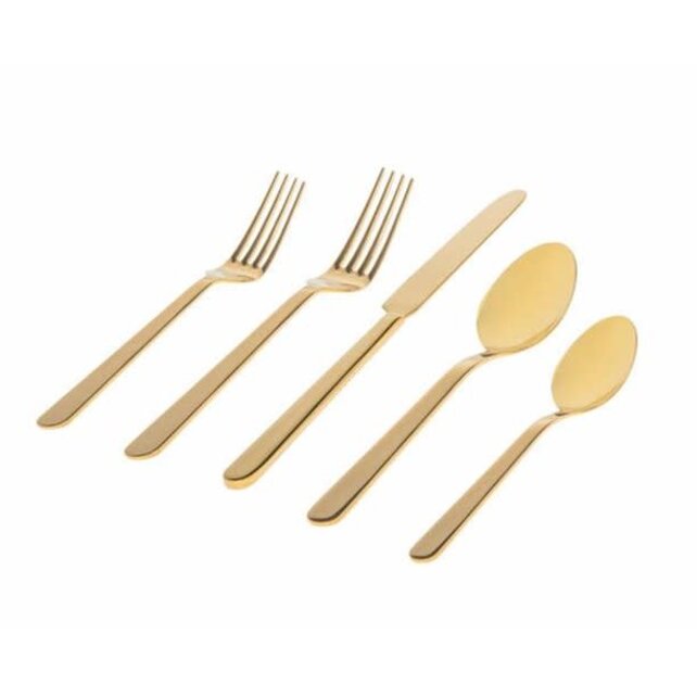 Godinger Lola Goud RVS 20-teiliges Set, für 4 Personen