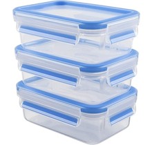 Emsa Clip & Close 550 ml Set mit 3 Boxen, transparent, PROMO