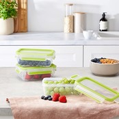 Emsa Clip & Close 550 ml Set mit 3 Boxen, transparent, PROMO